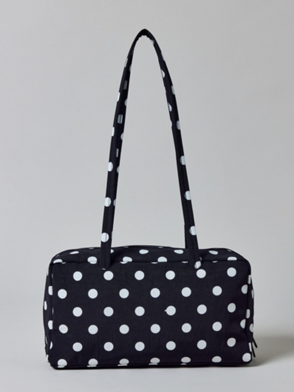 *NWT* BAGGU Nylon Black & White Polka Dot Bowler Bag, UO Exclusive